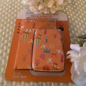 🌞Miami Carry On RFID Blocking Set Wallet & Passport🌞